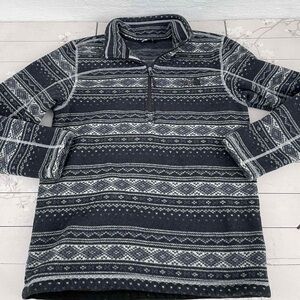 The North Face Black and Gray Patterned Jacket